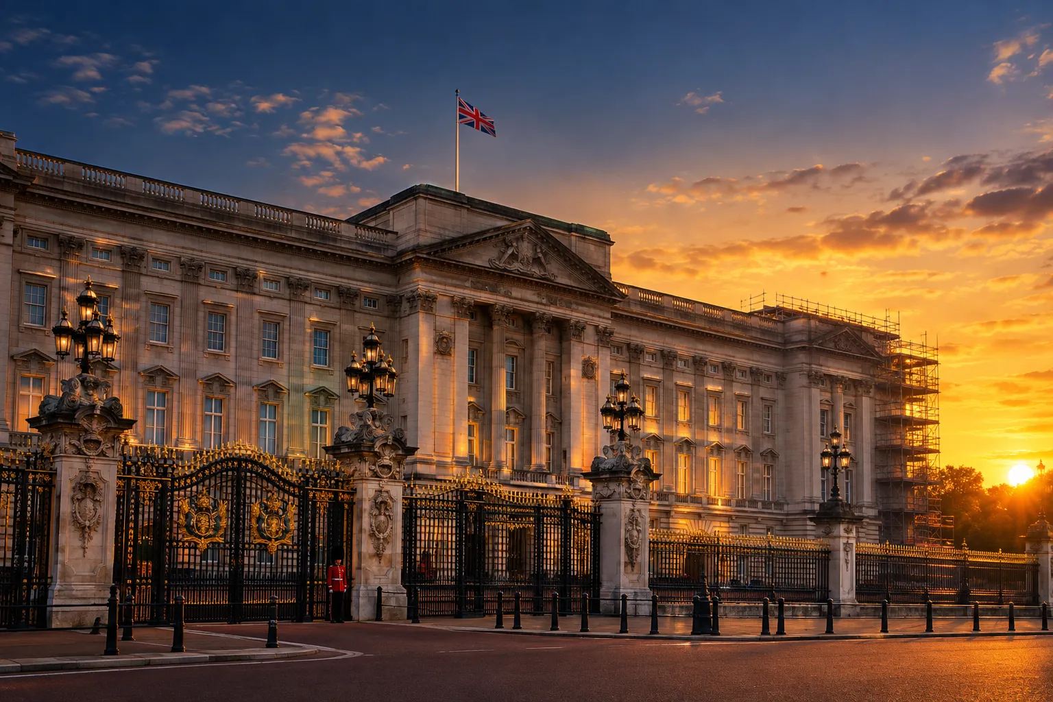 King Charles makes Buckingham Palace stand