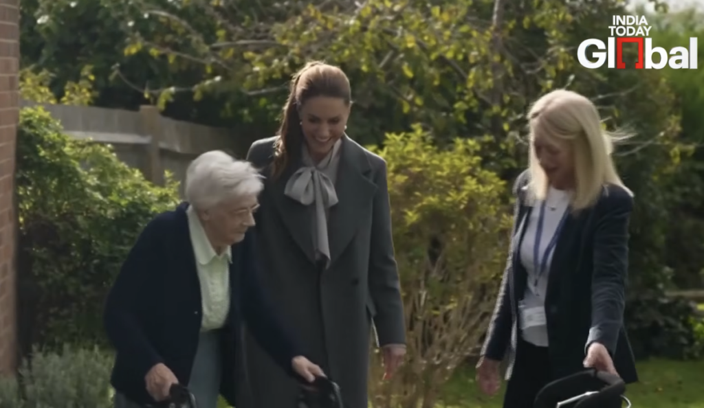 Watch: Kate Surprises 94-Year-Old Fan
